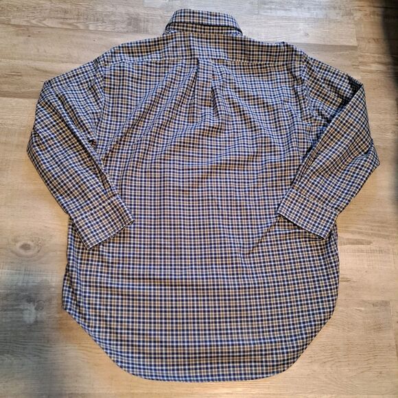 Lauren Ralph Lauren Classic Fit Long Sleeve Button Shirt Plaid Non Iron 17 32/33 - Picture 2 of 12